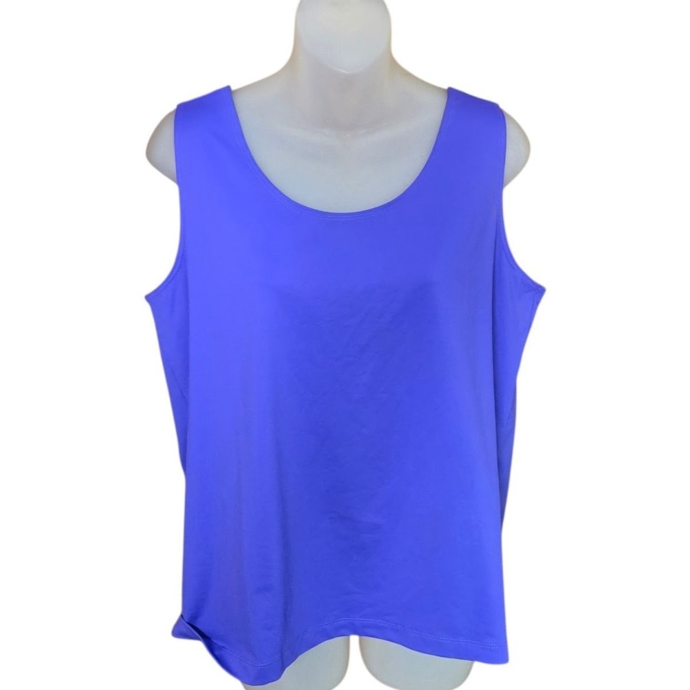 Chicos Womens Travel Tank Top Size XLP Minimalist Stretch Layering Career Work